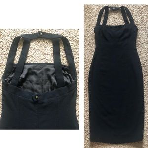 Chanel vintage black tight dress